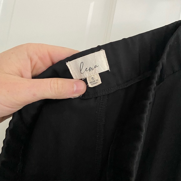 Black slit skirt - silk midi - Picture 4 of 4